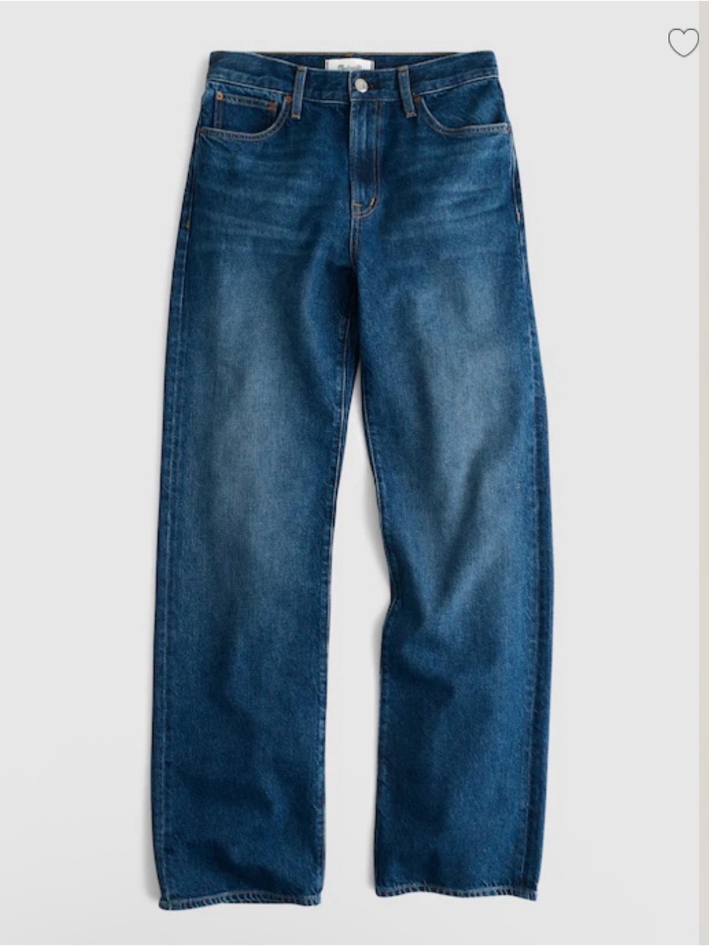 NWT Madewell airy denim 25 short vintage wide leg jeans